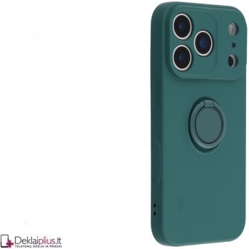 Guminis dėklas su žiedu - žalias (Apple Iphone 17 Pro Max/18 Pro Max) Guminis dėklas su žiedu - žalias (Apple Iphone 17 Pro Max/18 Pro Max)